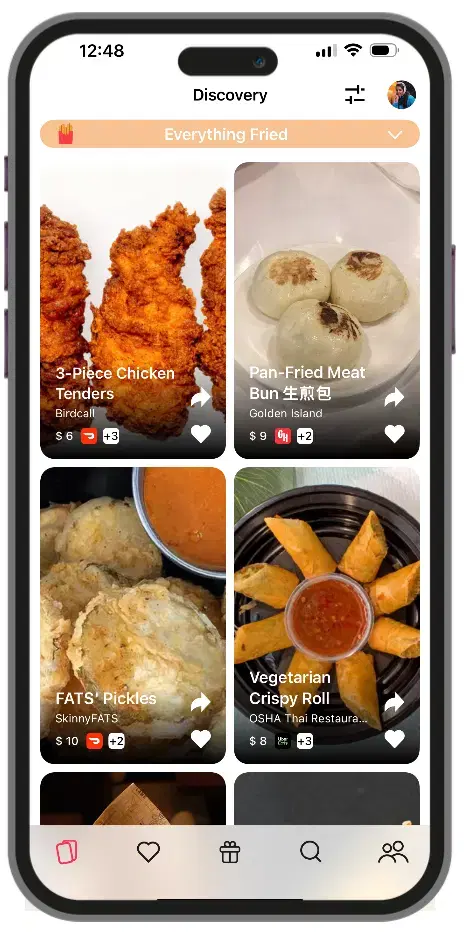 Celebrate food discoveries with friends